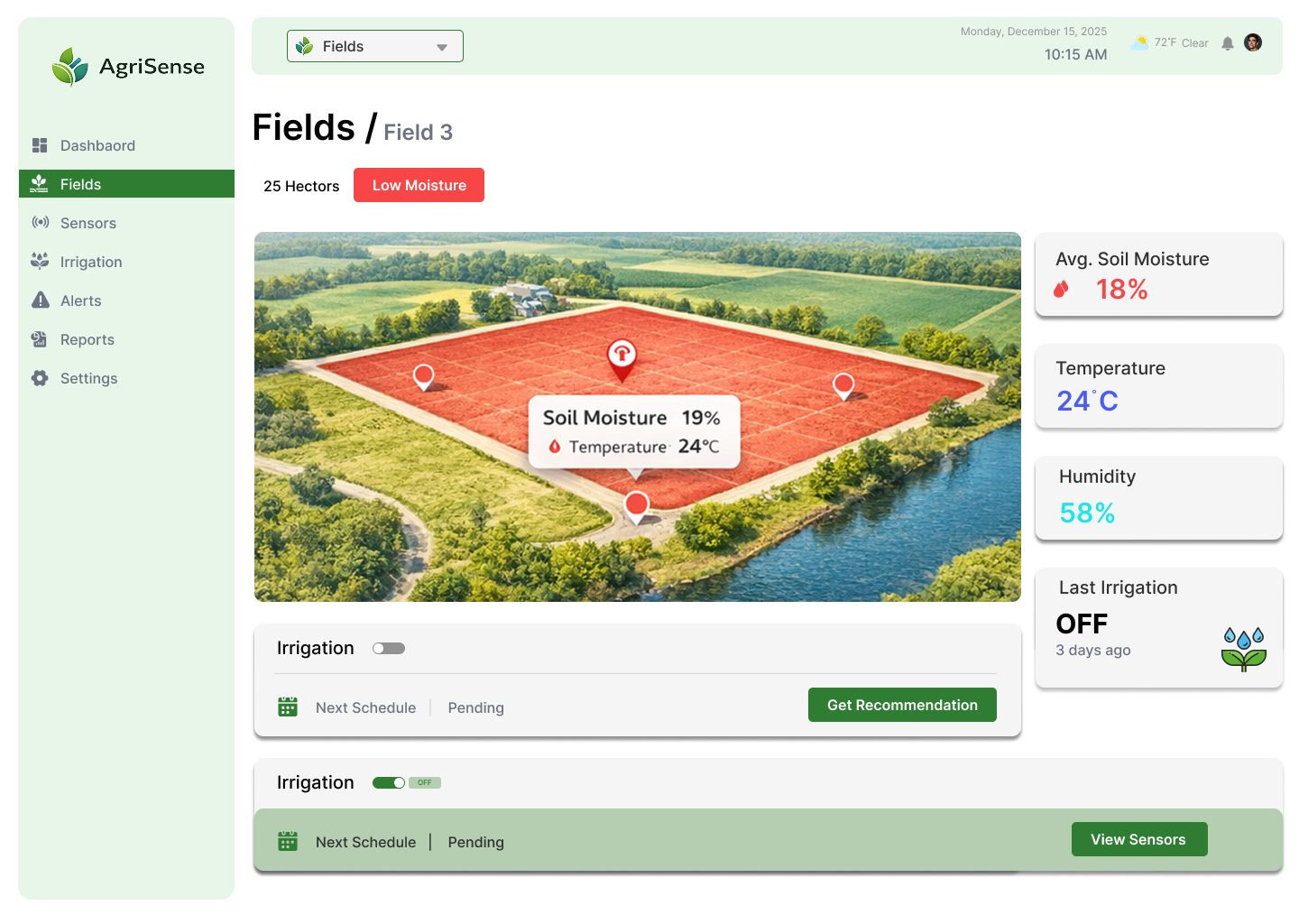 AgriSense Dashboard